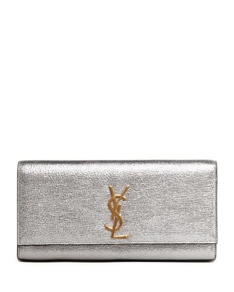 silver clutch ysl|ysl cassandre clutch.